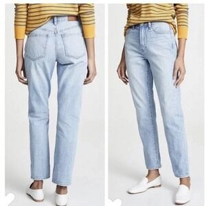 Madewell The Perfect Summer Jean Light Wash High Rise Straight Leg Denim 26